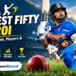 Fastest fifty in T20I cricket records and players