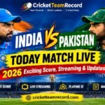 India vs Pakistan Today Match Live