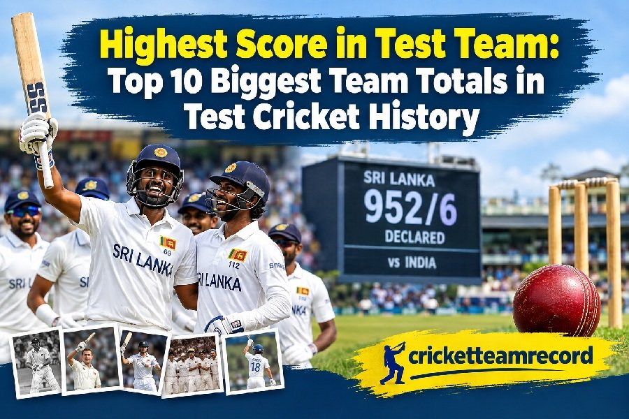 Highest Score in Test Team