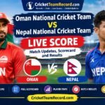 Oman National Cricket Team vs Nepal National Cricket Team Live Score