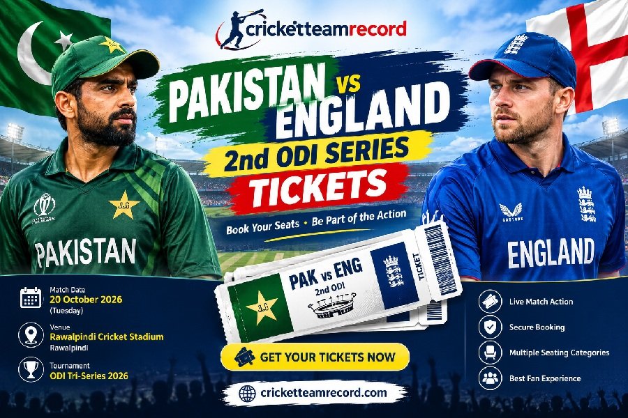 Pakistan vs England 2nd ODI Series Tickets