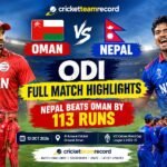 Oman vs Nepal ODI Full Match Highlights