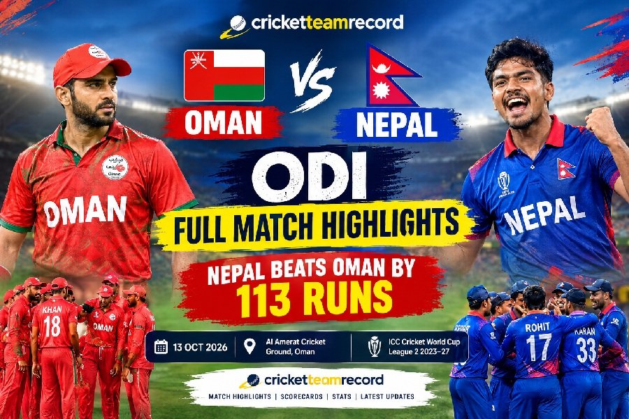 Oman vs Nepal ODI Full Match Highlights