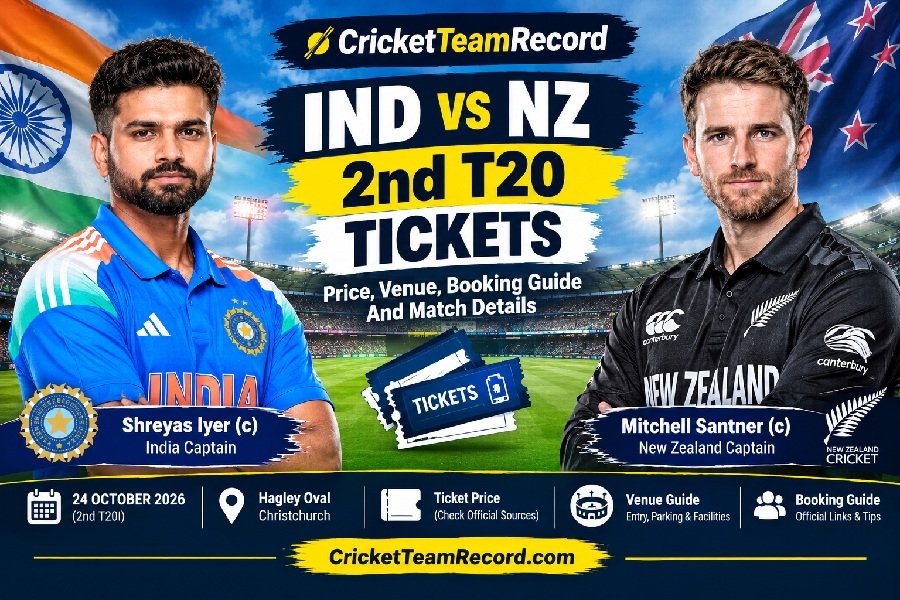 IND vs NZ 2nd T20 Tickets