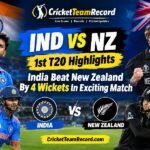 IND VS NZ 1st T20 Highlights