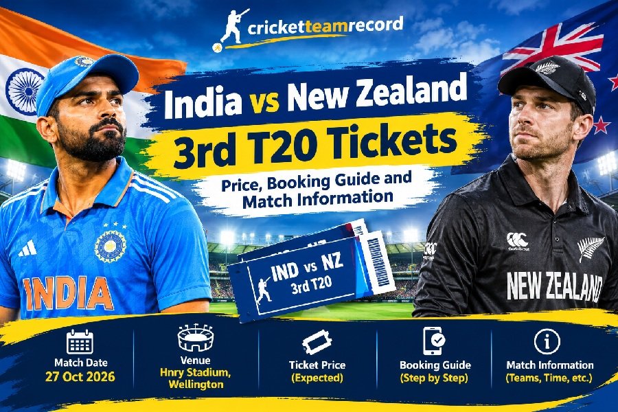 India vs New Zealand 3rd T20 Tickets