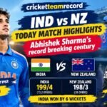 IND vs NZ Today Match Highlights