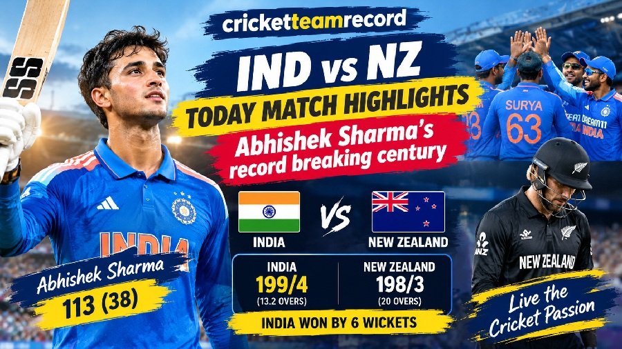 IND vs NZ Today Match Highlights